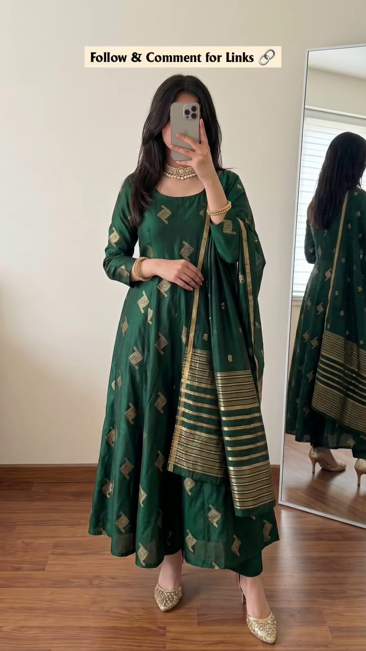 Women’s Blue Printed Kurta Pant Set with Dupatta | Elegant Ethnic Office Wear Suit Set for Women | Casual & Festive Traditional Outfit