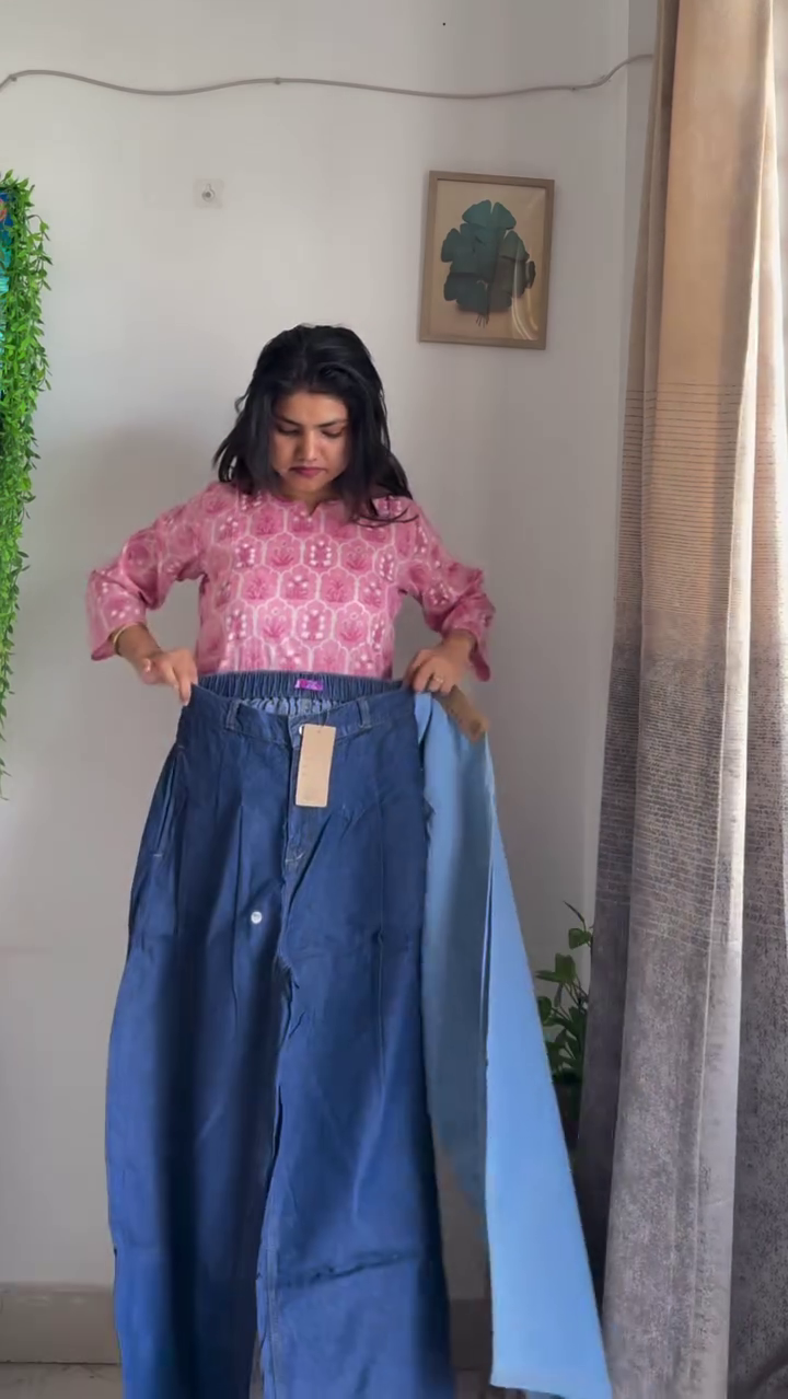 💙 Sky Breeze Ruffle Top & Wide Leg Pants Co-Ord Set 💙