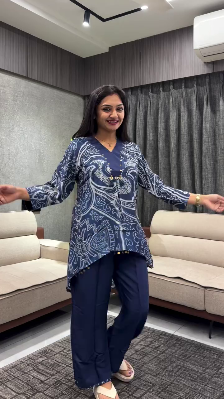 ❤️ Wineberry Printed Lounge Co-Ord Set for Women ❤️